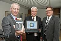 Dr. Henning Müller-Tengelmann (Stadtwerke Münster), Stefan Schoenfelder(citeq), Werner Schmidt (LVM Versicherung) (von linke nach rechts)